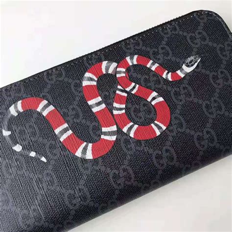 gucci kingsnake sweater|Kingsnake print GG Supreme wallet in black .